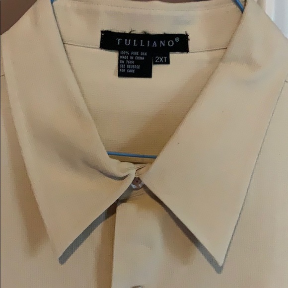 Tulliano Silk Shirt Men’s 2XT Long Sleeves - Picture 4 of 12